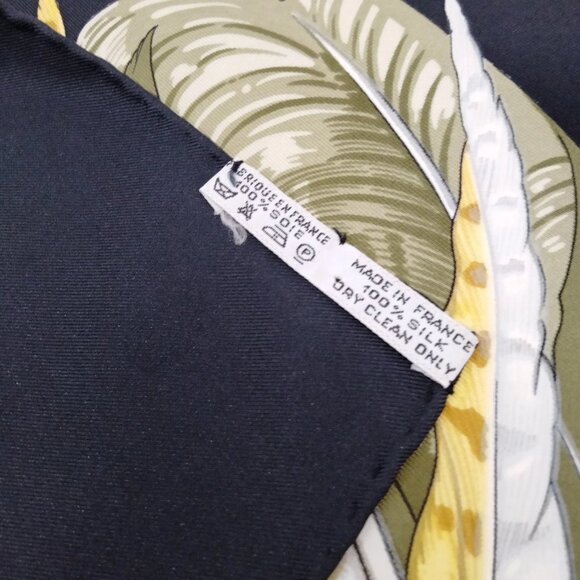 Authentic Hermes scarf Carre 90 Mexique Black 100% Silk mn420-121325 - Picture 9 of 10